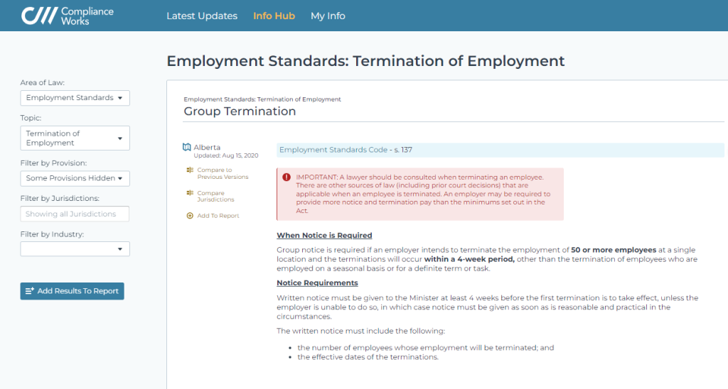 Mass Termination - 3 Special Considerations 1 Mass termination